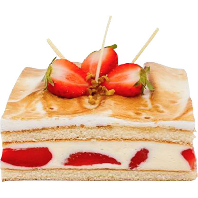 ❆ Strawberry entremets square entremet 35x27cm 2.05kg