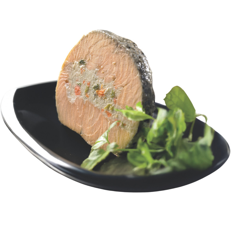 Saumon farci aux légumes tranché ±3kg