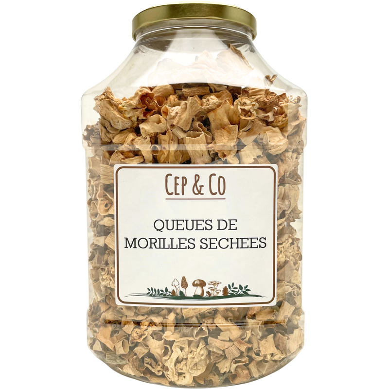 Morilles queues séchées tubo 450g