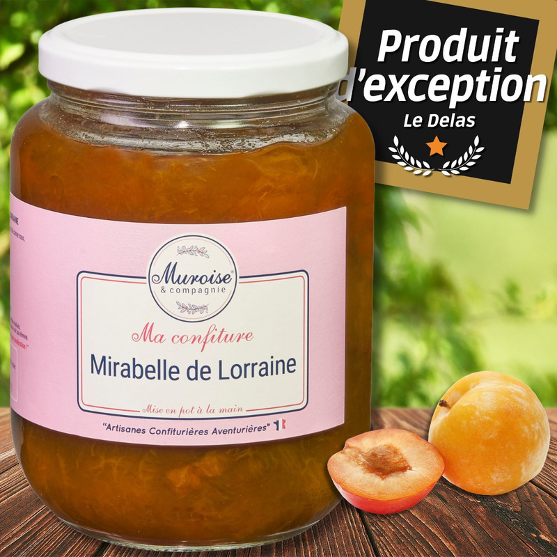 Hand-made Lorraine mirabelle plum jam jar 950g
