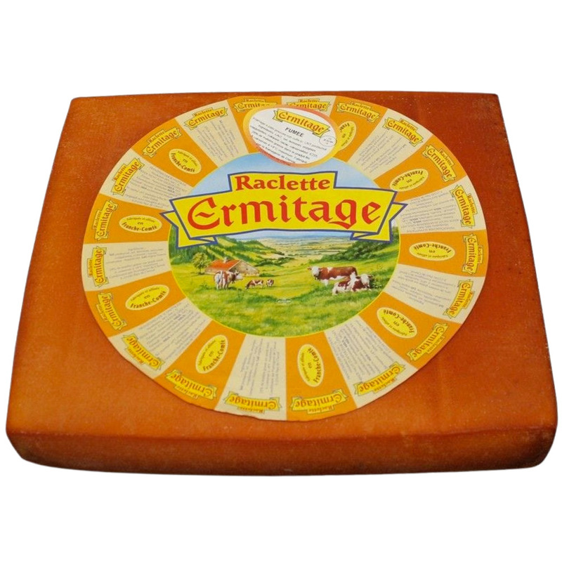 Pasteurized smoked square Raclette cheese 1/8 900g