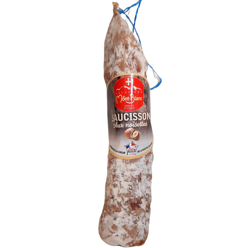 Saucisson sec pur porc français aux noisettes 200g