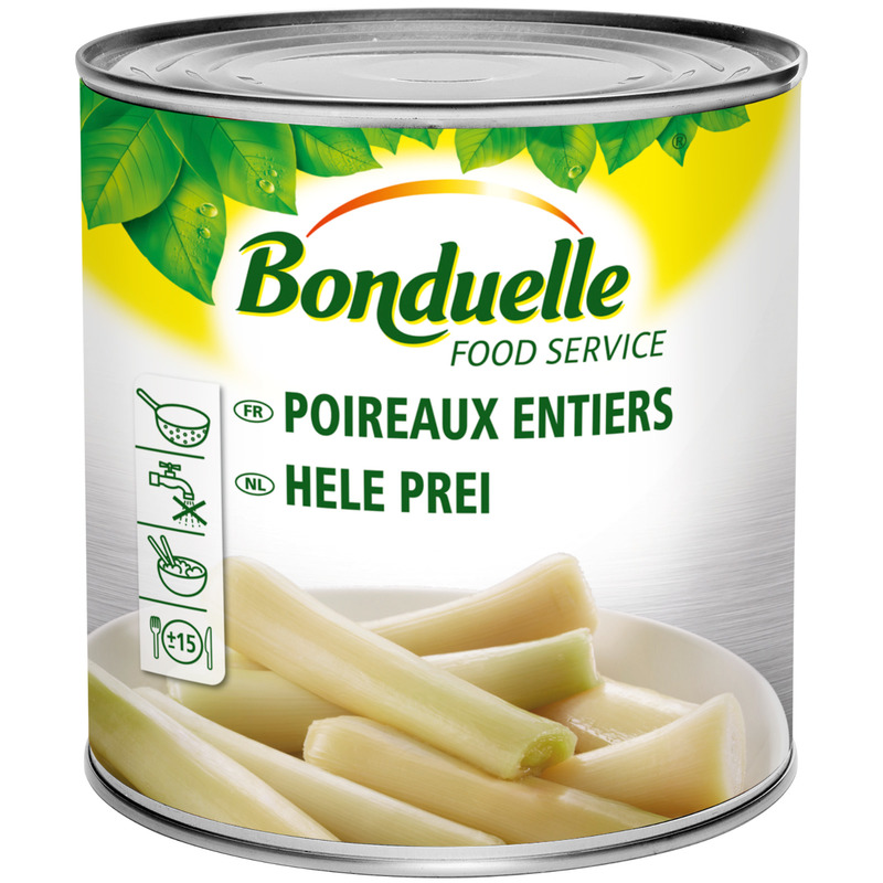 Blancs de poireaux entiers 3/1