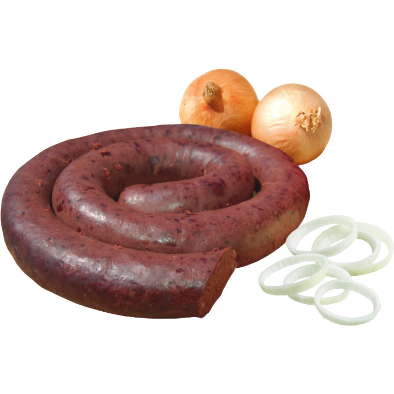 Black pudding with onions french pork vacuum packed ±1.5kg