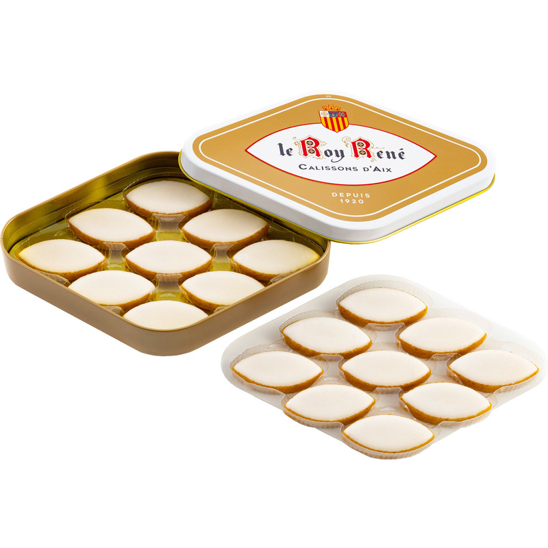 Small calissons diamond shape tin box x18 235g