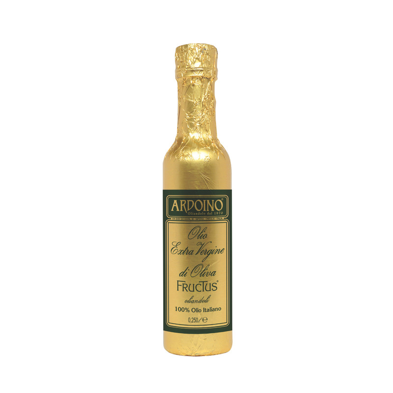 100% Italian extra virgin olive oil Fructus bottle 25cl + aluminium