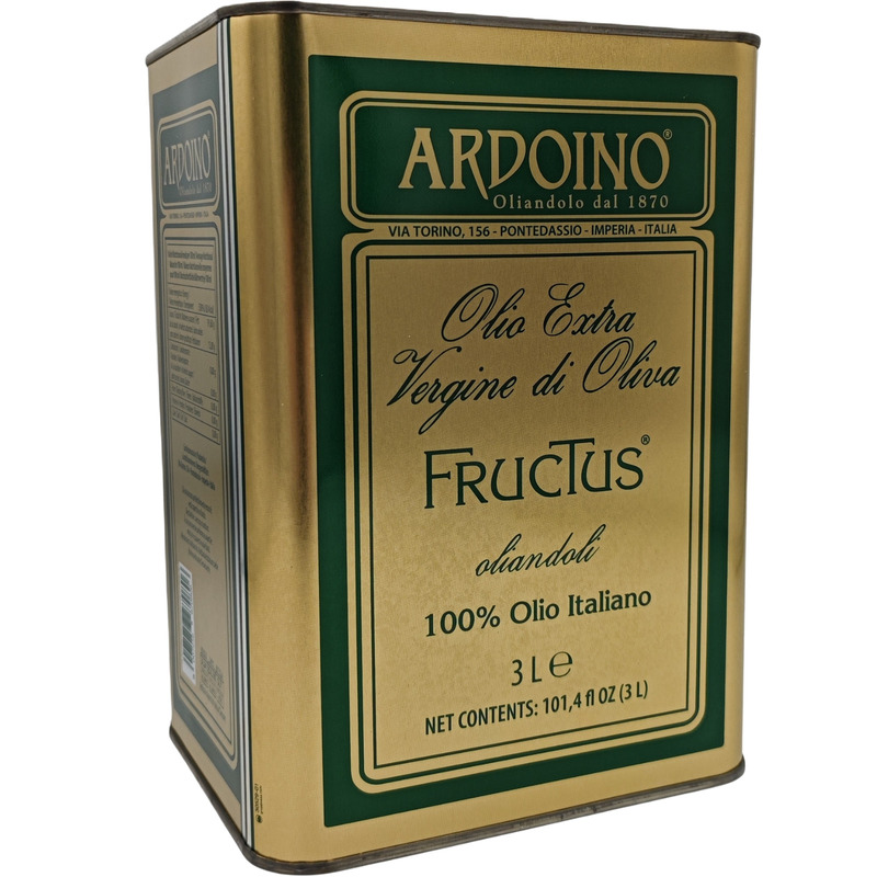 100% Italian extra virgin olive oil Fructus metal can 3L