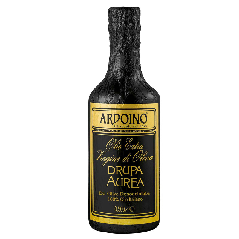 Drupa Aurea Italian extra virgin olive oil from pitted olives bottle 50cl + aluminium