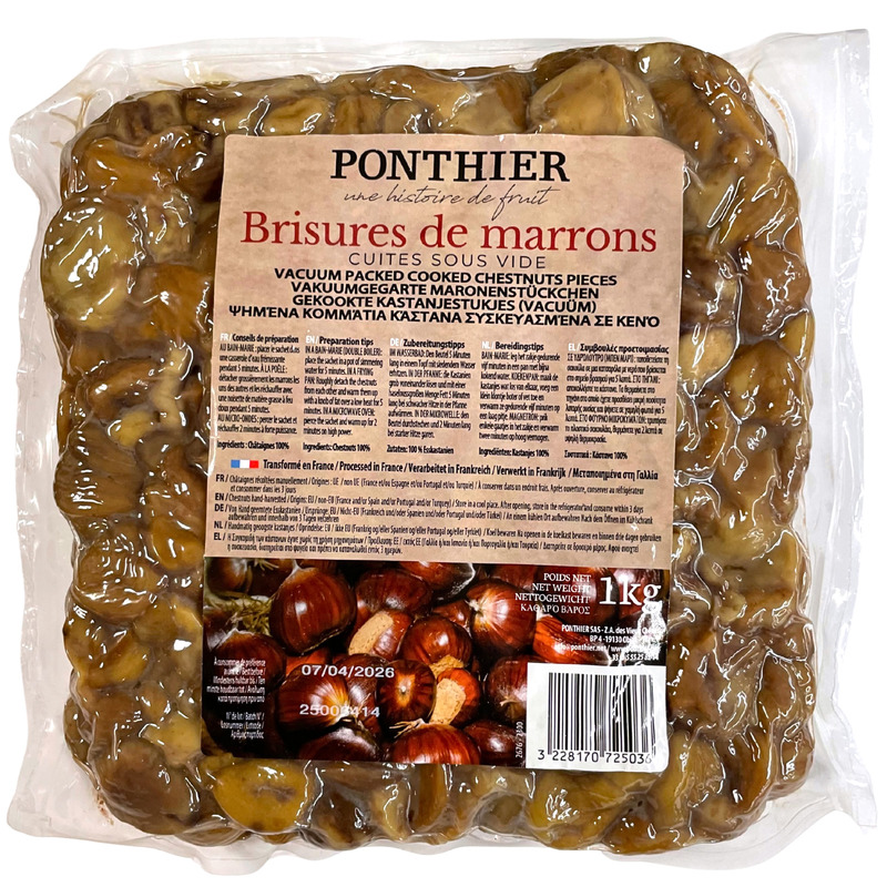 Chestnut pieces vacuum-cooked 1kg