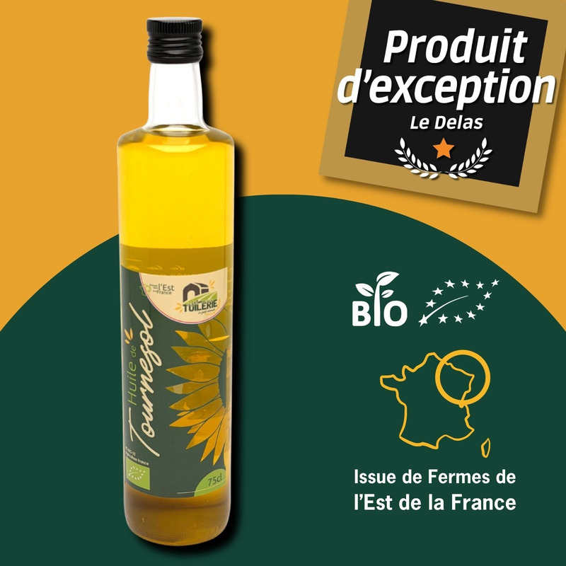Organic extra vierge oleic sunflower oil 75cl