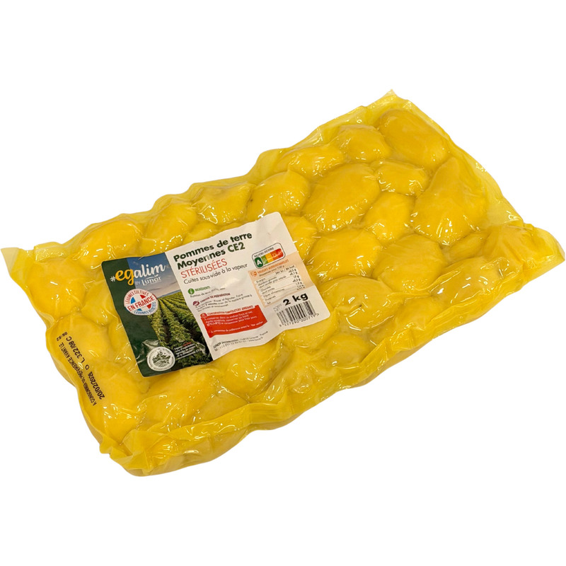 Medium steamed potato french origin vacuum packed 2kg