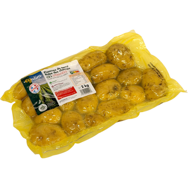 Steamed jacket potato french origin vacuum packed 2kg
