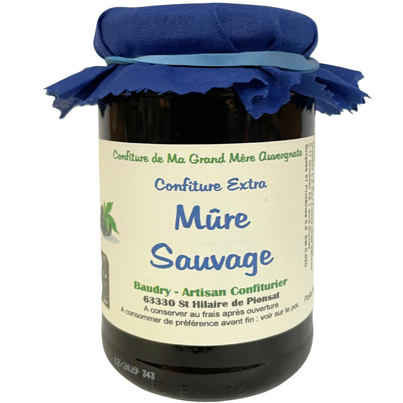 Hand-made wild blackberry jam 370g