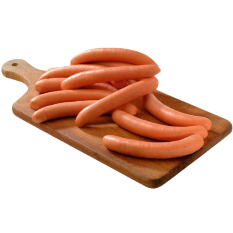 Coloured Alsatian knacks | Strasbourg sausages french meat 2kg