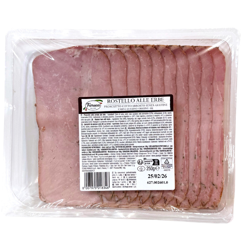 Sliced Rostello cooked ham 10x25g