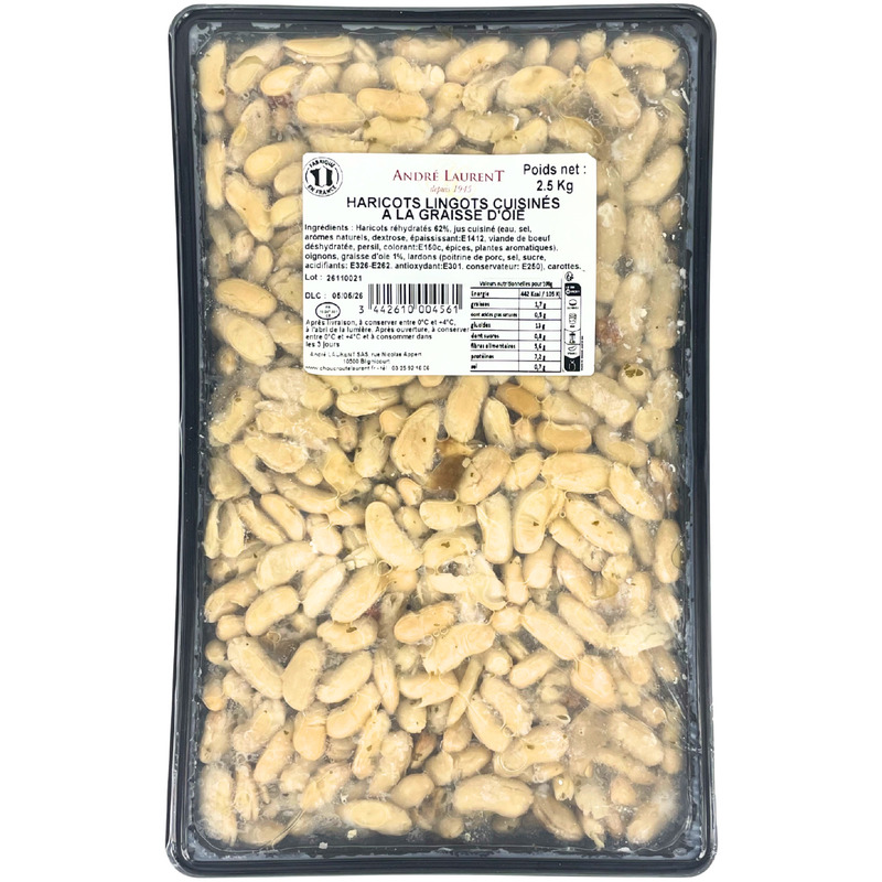 Lingot beans cooked in goose fat ±2.5kg