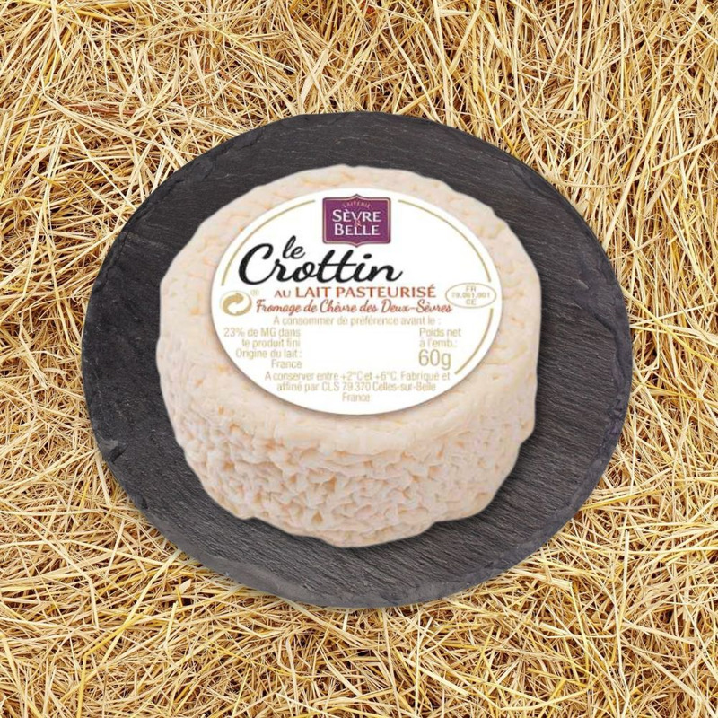 Thermised goat's milk crottin cheese 12x60g