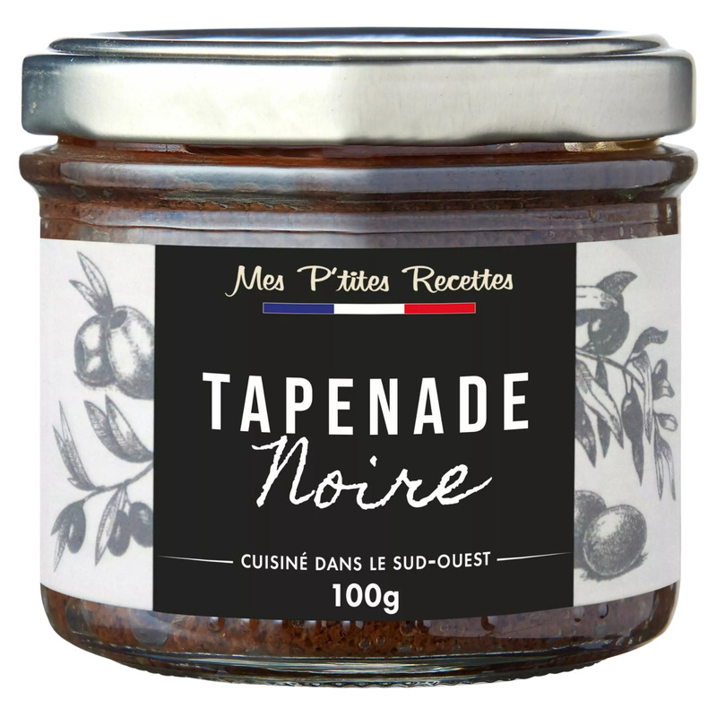 Black tapenade jar 100g