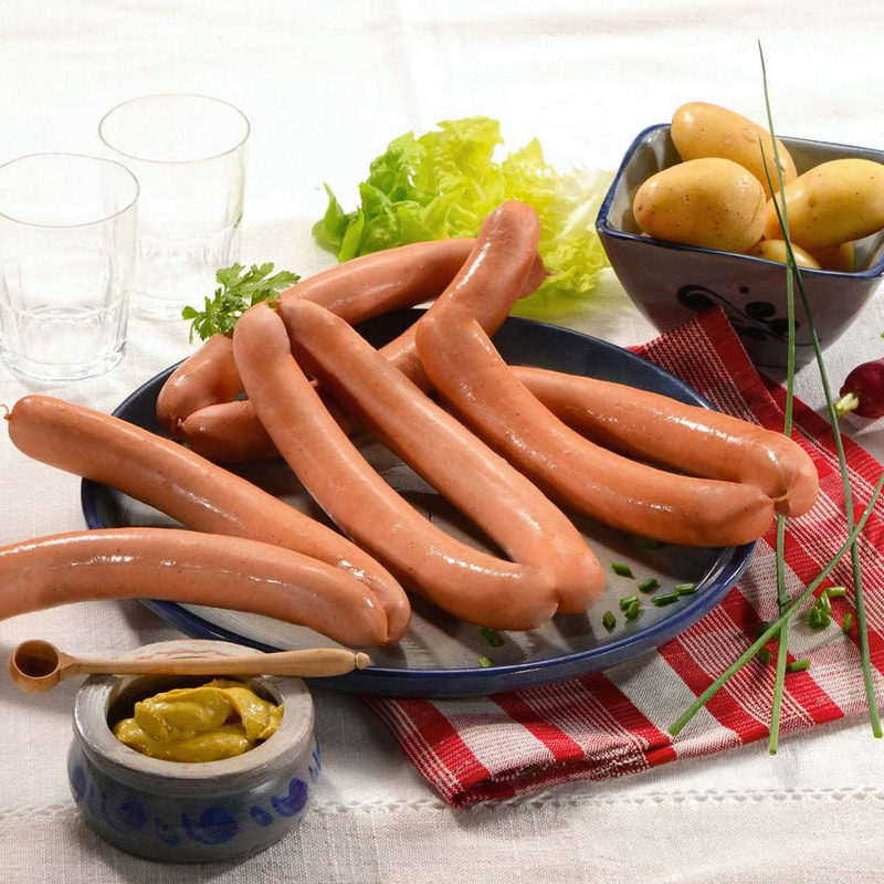 Smocked Alsatian knack superior | Strasbourg sausage french meat 25x60g ±1.5kg