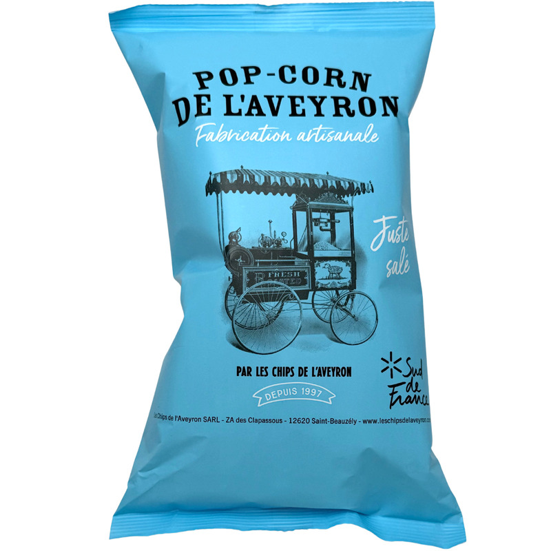 Pop-corn artisanal salé | Maïs éclaté à l'air chaud sachet 45g