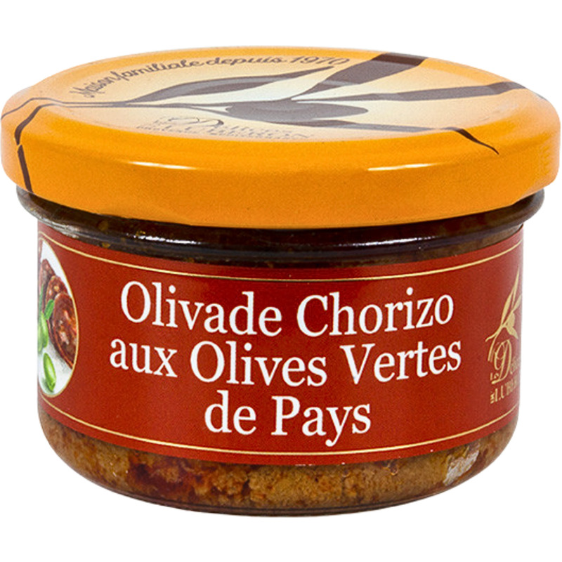 Olivade chorizo aux olives vertes de pays bocal 90g