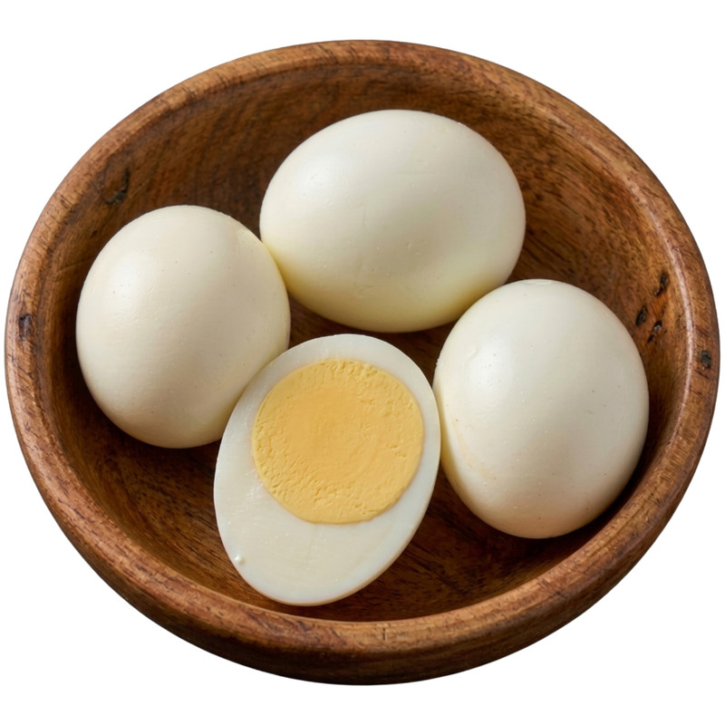 Shelled hard-boiled eggs bucket x75
