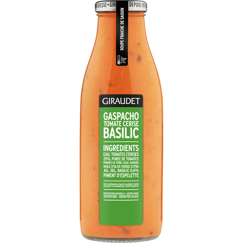 Cherry tomato and basil gazpacho 50cl