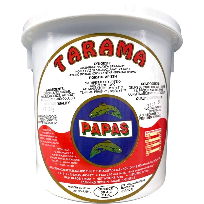 Preparation of white cod eggs 85% bucket 5kg