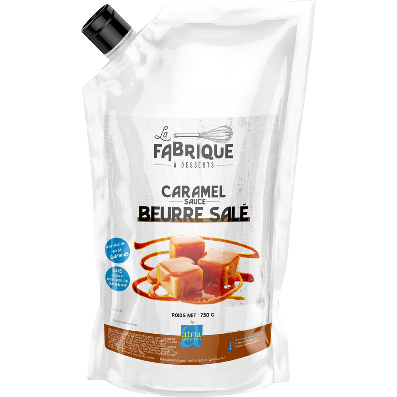 Sauce fraîche de caramel au beurre salé doypack 750g