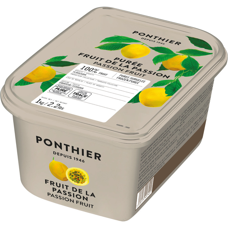 ❆ Purée fruit de la passion 100% fruit bac 1kg