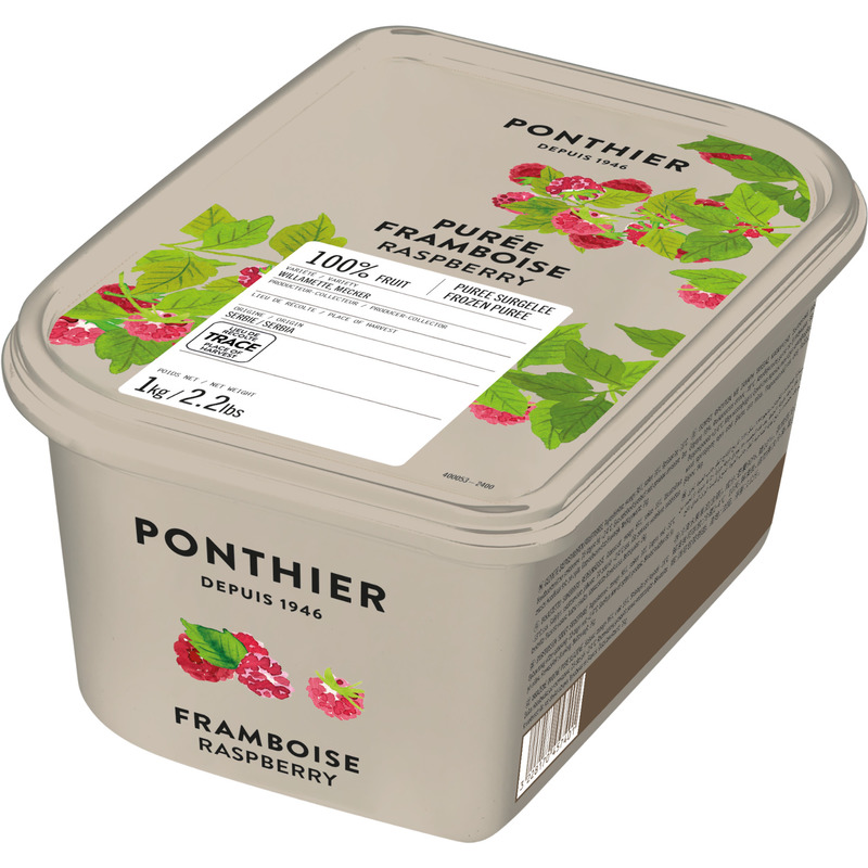 ❆ Purée de framboise Willamette et Mecker 100% fruit bac 1kg
