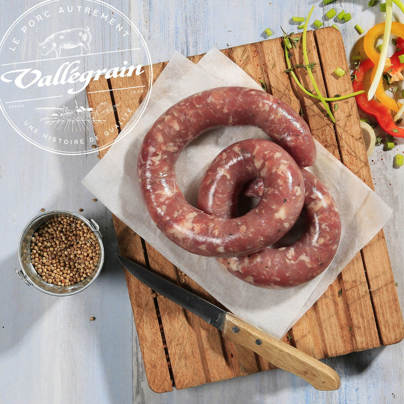 Saucisse au couteau nature boyau naturel LPF ±500g