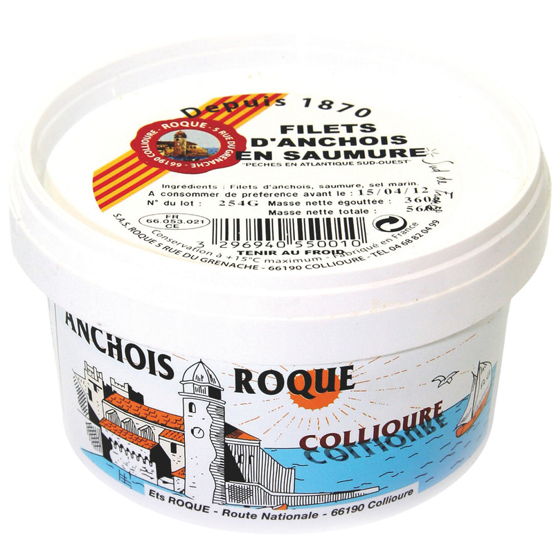 Anchovy fillets in brine 360g
