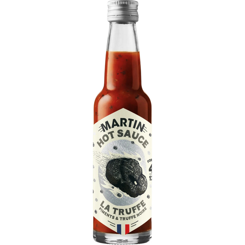 Hot sauce piment et truffe noire Tuber Melanosprorum 3% français force 4/12 100g