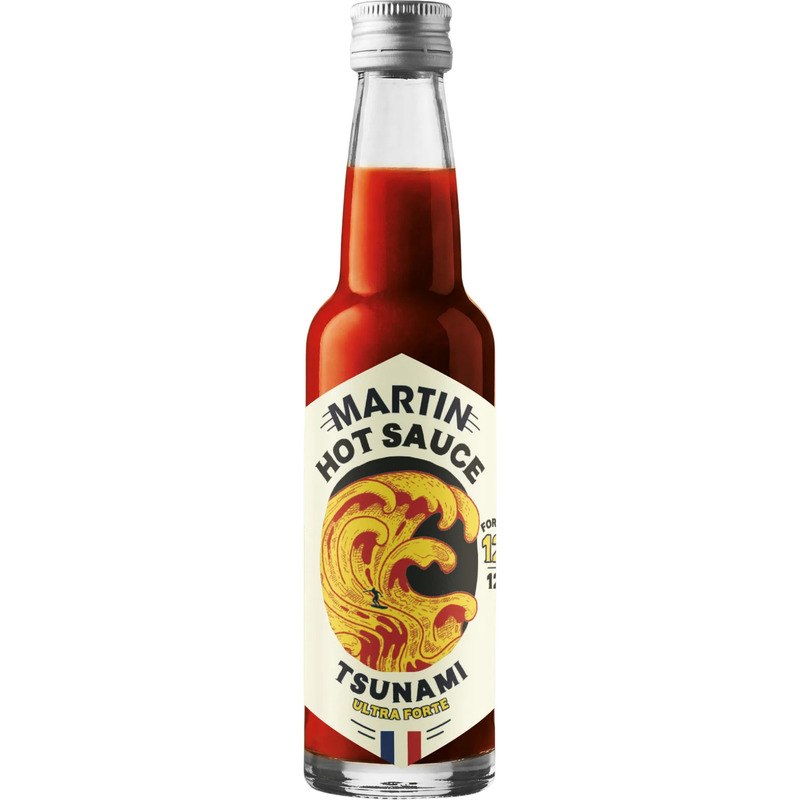 Hot sauce Tsunami ultra forte piment français force 12/12 100g