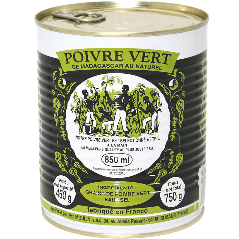 Madagascan green peppercorns 4/4 450g