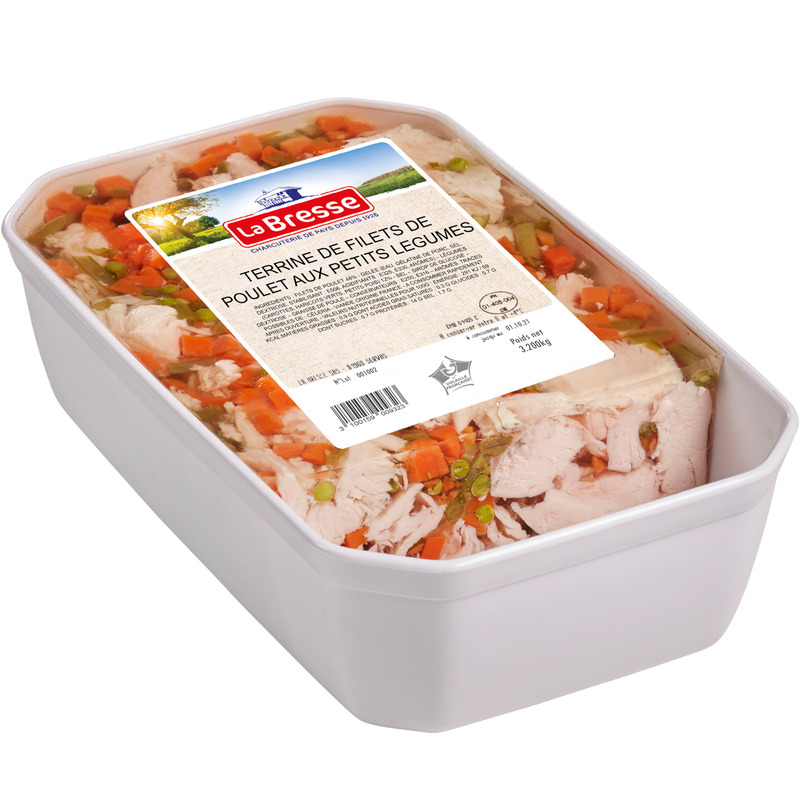 Chicken fillet terrine with baby vegetables (French poultry) ±3.2kg