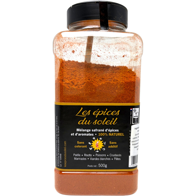 Saffron-infused blend of spices and herbs tubo 500g 1L