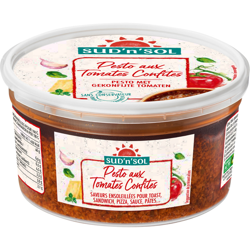 Pesto à la tomate confite pot 400g