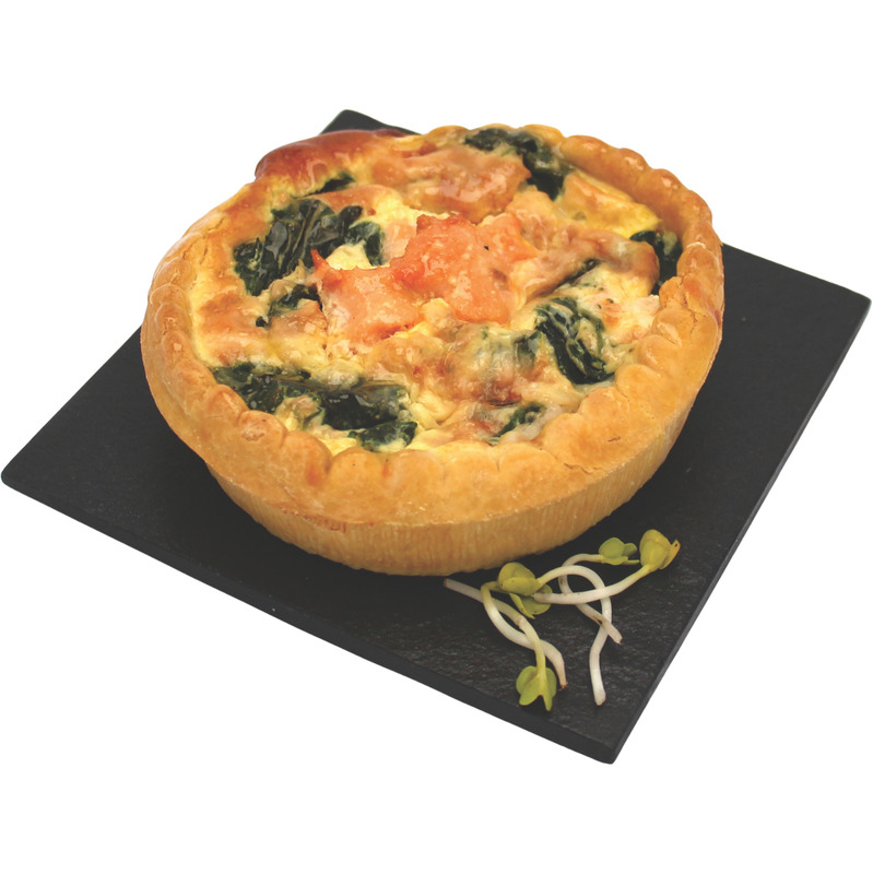 Salmon and spinach quiche atm.packed 12x150g