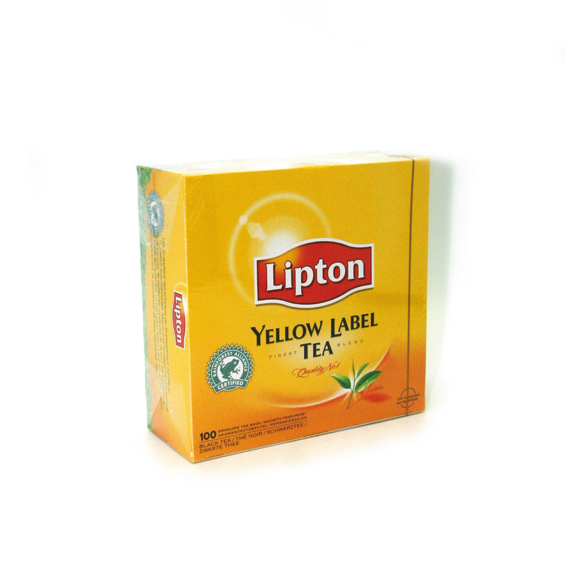 Boîte de thés Lipton Yellow Label, 100 sachets - Thé