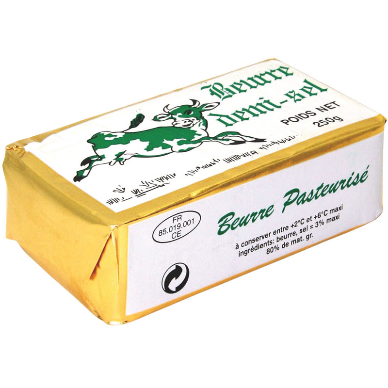 Slightly salted butter 80% 250g