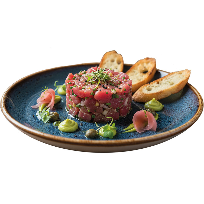 Portioned frozen yellowfin tuna tartare 30x100g