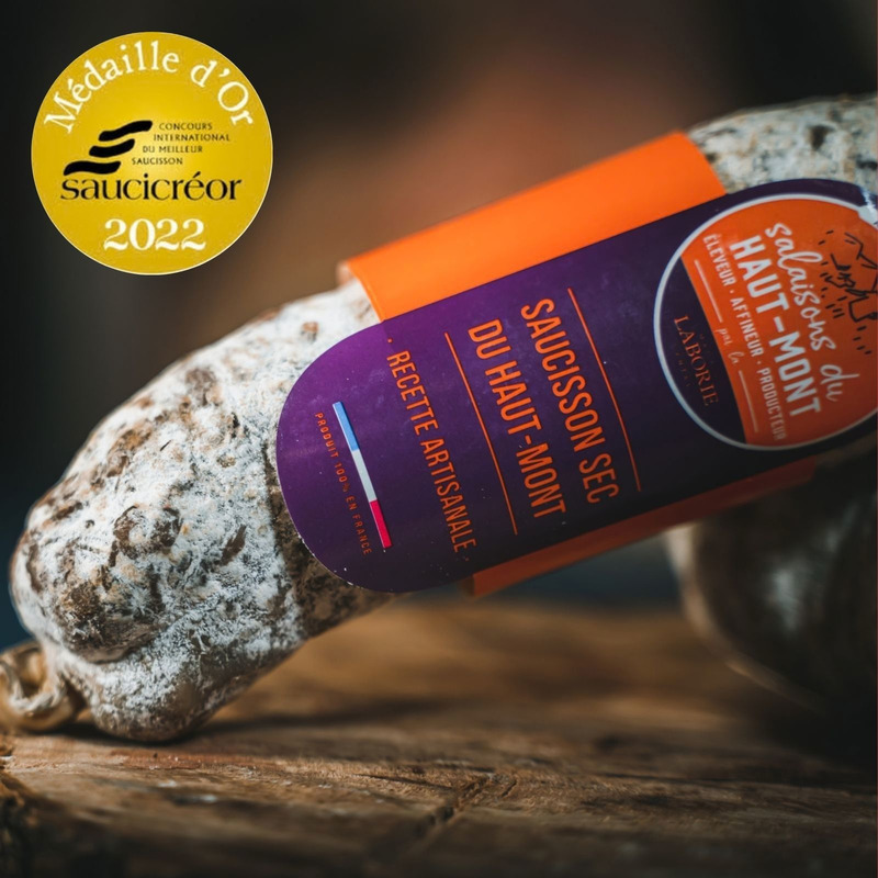 Dry Sausage French Farm-Raised Pork Natural Casings ±230g