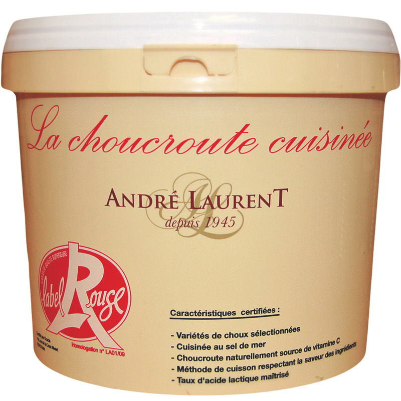 Cooked sauerkraut Label Rouge bucket 5kg