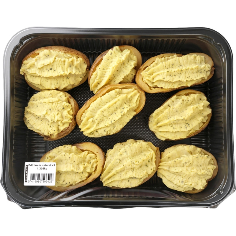 Plain stuffed potatoes tray 9x155g