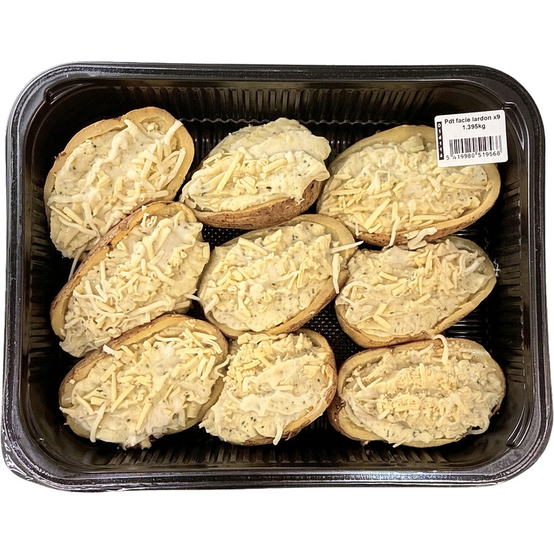 Potatoes stuffed with bacon and parsley tray 9x155g