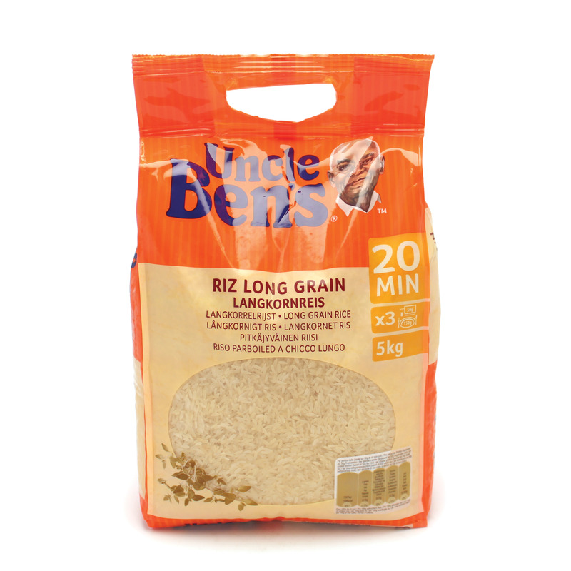 Riz long grain cuisson rapide en sac 5 kg UNCLE BEN'S - Grossiste