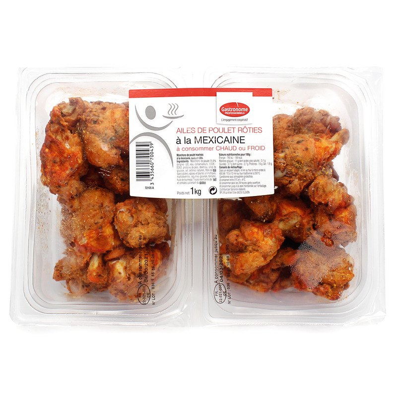 Mexican roasted chicken wings tub 2x500g