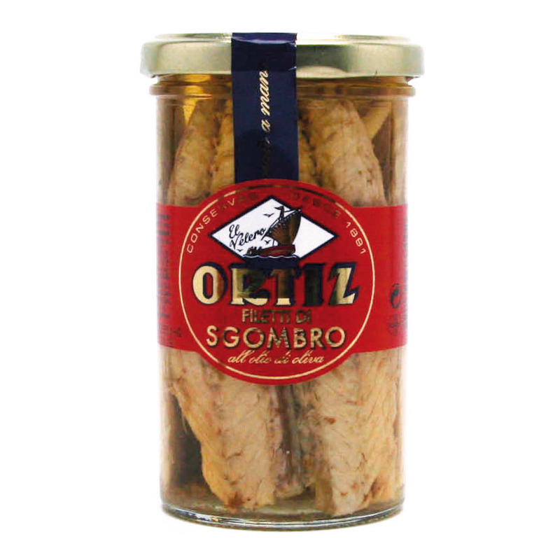 Mackerel fillets in olive oil jar 250g